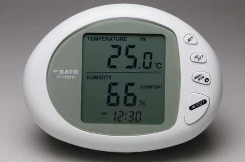 デジタル温湿度計インストーン PC-7800II ホワイト